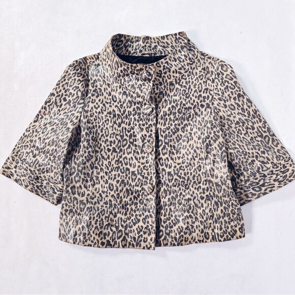 Leopard Leather Jacket - Picture 4 of 8